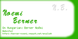 noemi berner business card